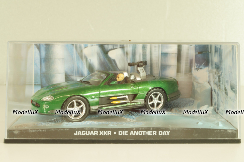 Jaguar XKR from movie "Die another day" 2002, green, James Bond Modellauto Collection №6, Altaya 1:43