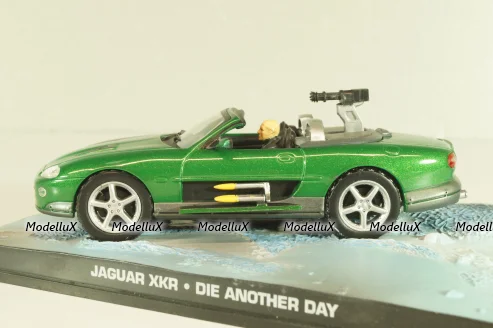 Jaguar XKR from movie "Die another day" 2002, green, James Bond Modellauto Collection №6, Altaya 1:43