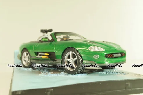 Jaguar XKR from movie "Die another day" 2002, green, James Bond Modellauto Collection №6, Altaya 1:43