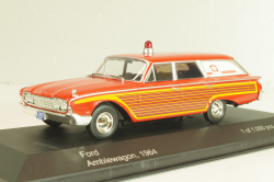 Ford Country Squire Ambulance 1964, red, WB181, WhiteBox 1:43 Уценка!