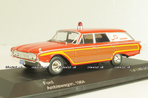 Ford Country Squire Ambulance 1964, red, WB181, WhiteBox 1:43 Уценка!