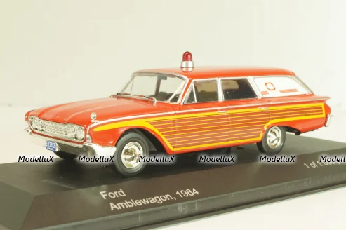 Ford Country Squire Ambulance 1964, red, WB181, WhiteBox 1:43 Уценка!