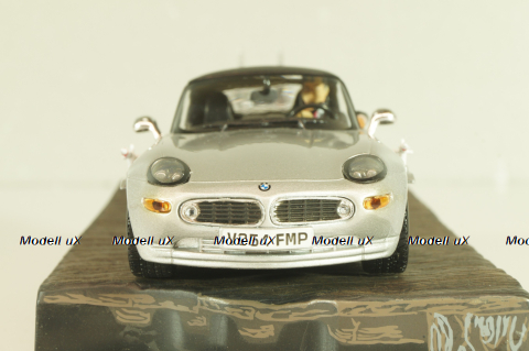 BMW Z8 from movie "The world is not enough" 1999, silver, James Bond Modellauto Collection №4 , Altaya 1:43