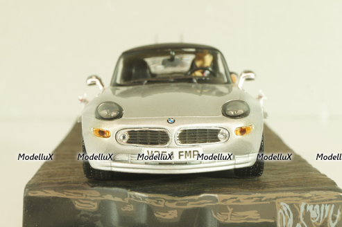 BMW Z8 from movie "The world is not enough" 1999, silver, James Bond Modellauto Collection №4 , Altaya 1:43