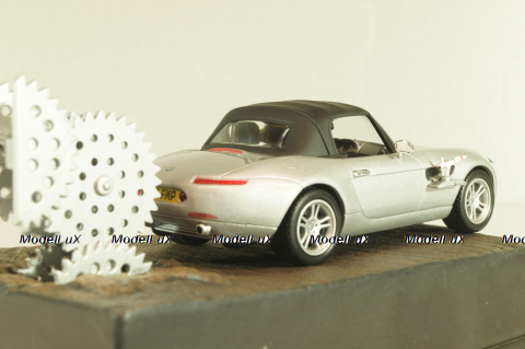 BMW Z8 from movie "The world is not enough" 1999, silver, James Bond Modellauto Collection №4 , Altaya 1:43