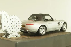 BMW Z8 from movie "The world is not enough" 1999, silver, James Bond Modellauto Collection №4 , Altaya 1:43