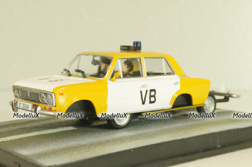 Ваз-2103 Жигули from movie "The living daylights" 1987, yellow/white, James Bond Modellauto Collection #26, Altaya 1:43