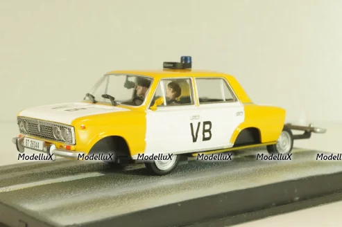 Ваз-2103 Жигули from movie "The living daylights" 1987, yellow/white, James Bond Modellauto Collection #26, Altaya 1:43