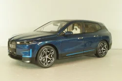 BMW iX 2022, blue metallic, 110023100,  Minichamps 1:18