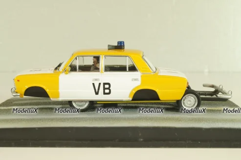 Ваз-2103 Жигули from movie "The living daylights" 1987, yellow/white, James Bond Modellauto Collection #26, Altaya 1:43
