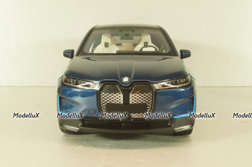 BMW iX 2022, blue metallic, 110023100,  Minichamps 1:18