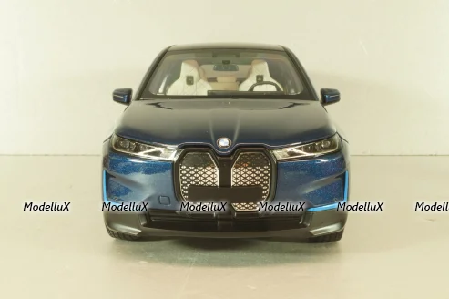 BMW iX 2022, blue metallic, 110023100,  Minichamps 1:18