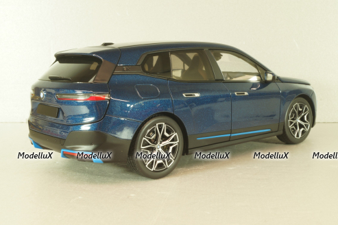 BMW iX 2022, blue metallic, 110023100,  Minichamps 1:18