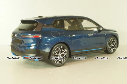 BMW iX 2022, blue metallic, 110023100,  Minichamps 1:18
