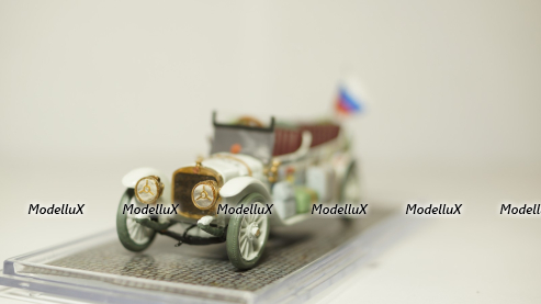 Руссо Балт тип С, 3-я серия, шасси №14 автопробег С-Петербург - Рим 1910г, Студия Колесо 1:43