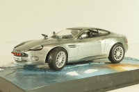 Aston Martin V12 Vanquish from movie "Die another day" 2002, silver, James Bond Modellauto Collection №2, Altaya 1:43
