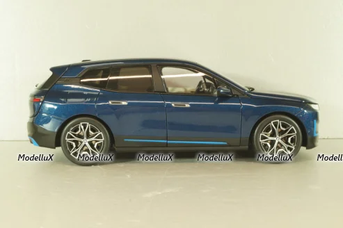 BMW iX 2022, blue metallic, 110023100,  Minichamps 1:18
