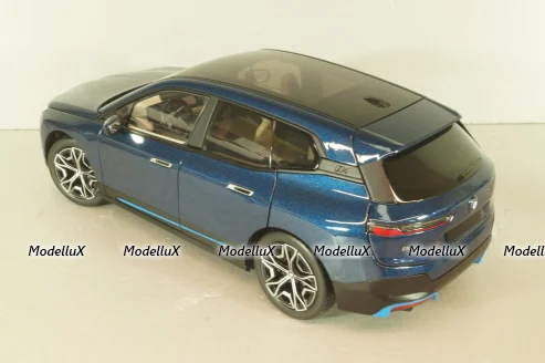 BMW iX 2022, blue metallic, 110023100,  Minichamps 1:18