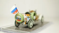 Руссо Балт тип С, 3-я серия, шасси №14 автопробег С-Петербург - Рим 1910г, Студия Колесо 1:43