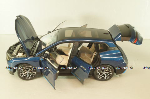 BMW iX 2022, blue metallic, 110023100,  Minichamps 1:18