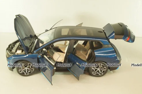 BMW iX 2022, blue metallic, 110023100,  Minichamps 1:18