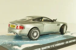 Aston Martin V12 Vanquish from movie "Die another day" 2002, silver, James Bond Modellauto Collection №2, Altaya 1:43