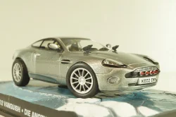 Aston Martin V12 Vanquish from movie "Die another day" 2002, silver, James Bond Modellauto Collection №2, Altaya 1:43