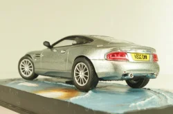 Aston Martin V12 Vanquish from movie "Die another day" 2002, silver, James Bond Modellauto Collection №2, Altaya 1:43