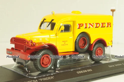 Dodge WC54 "Pinder" yellow/red, 092, Odeon 1:43 Уценка!