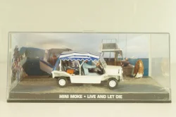 Mini Moke from movie "Live and let die" 1973, white, James Bond Modellauto Collection #24, Altaya 1:43