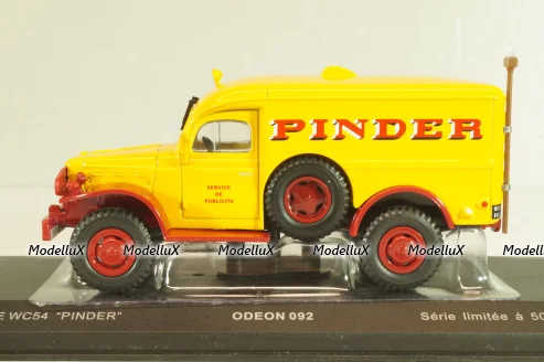 Dodge WC54 "Pinder" yellow/red, 092, Odeon 1:43 Уценка!