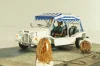 Mini Moke from movie "Live and let die" 1973, white, James Bond Modellauto Collection #24, Altaya 1:43