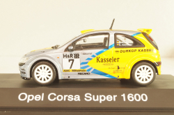 Opel Corsa Super 1600 #7, grey/yellow, 04832, Schuco 1:43