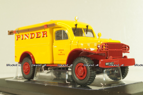 Dodge WC54 "Pinder" yellow/red, 092, Odeon 1:43 Уценка!