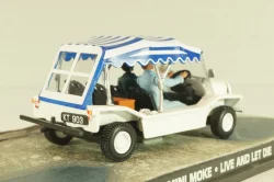 Mini Moke from movie "Live and let die" 1973, white, James Bond Modellauto Collection #24, Altaya 1:43