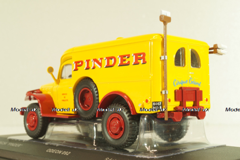 Dodge WC54 "Pinder" yellow/red, 092, Odeon 1:43 Уценка!