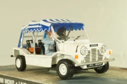 Mini Moke from movie "Live and let die" 1973, white, James Bond Modellauto Collection #24, Altaya 1:43