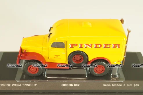 Dodge WC54 "Pinder" yellow/red, 092, Odeon 1:43 Уценка!