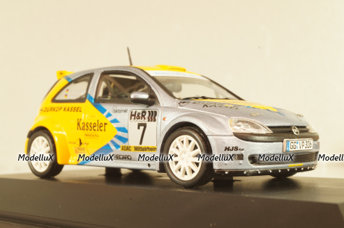 Opel Corsa Super 1600 #7, grey/yellow, 04832, Schuco 1:43