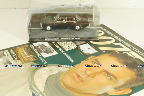 Toyota 2000 GT from movie "You only live twice" 1967, white, James Bond Modellauto Collection #7, Altaya 1:43 С журналом!