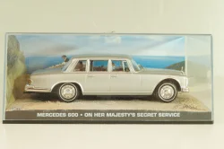 Mercedes-Benz 600 (W100) from movie "On her Majesty's secret service" 1969, silver, James Bond Modellauto Collection #32, Altaya 1:43