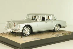 Mercedes-Benz 600 (W100) from movie "On her Majesty's secret service" 1969, silver, James Bond Modellauto Collection #32, Altaya 1:43