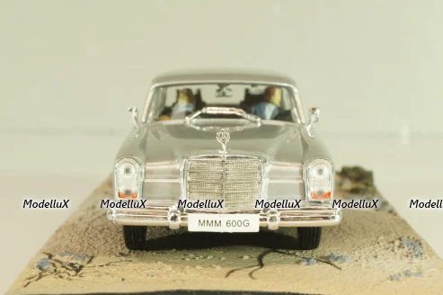 Mercedes-Benz 600 (W100) from movie "On her Majesty's secret service" 1969, silver, James Bond Modellauto Collection #32, Altaya 1:43