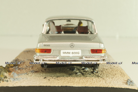Mercedes-Benz 600 (W100) from movie "On her Majesty's secret service" 1969, silver, James Bond Modellauto Collection #32, Altaya 1:43