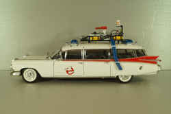 Cadillac Ecto 1 from movie car Ghostbusters with tools, white, W1176, Hot Wheels Elit 1:18