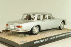 Mercedes-Benz 600 (W100) from movie "On her Majesty's secret service" 1969, silver, James Bond Modellauto Collection #32, Altaya 1:43