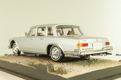 Mercedes-Benz 600 (W100) from movie "On her Majesty's secret service" 1969, silver, James Bond Modellauto Collection #32, Altaya 1:43