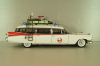 Cadillac Ecto 1 from movie car Ghostbusters with tools, white, W1176, Hot Wheels Elit 1:18