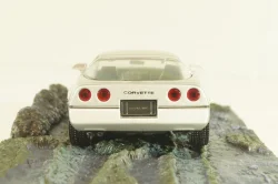 Chevrolet Corvette (C4) from movie "A view to a kill" 1985, silver, James Bond Modellauto Collection #37, Altaya 1:43