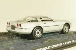 Chevrolet Corvette (C4) from movie "A view to a kill" 1985, silver, James Bond Modellauto Collection #37, Altaya 1:43